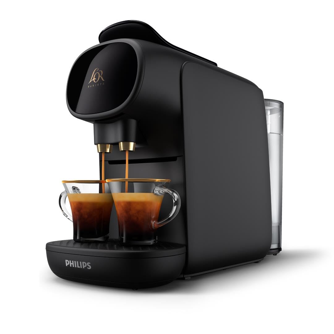 Luxentia Coffee Machine à Capsules - Système Double Dose, 19 Bars, Piano Noir LM9012/66