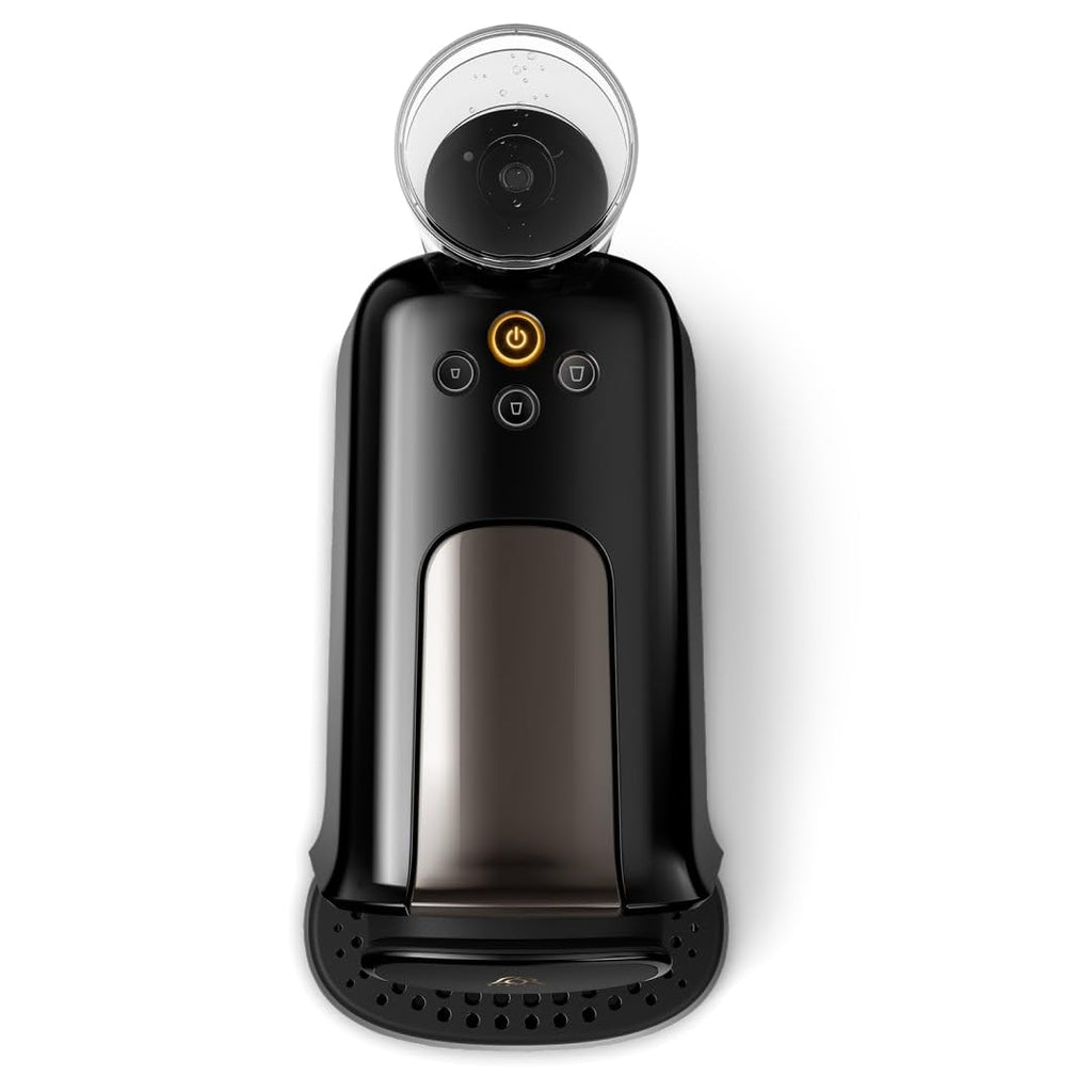 Coffee Machine à Capsules Luxentia - Double Shot, Détection Capsules, 19 Bars, Noir/Levier Gris, LM8012/66