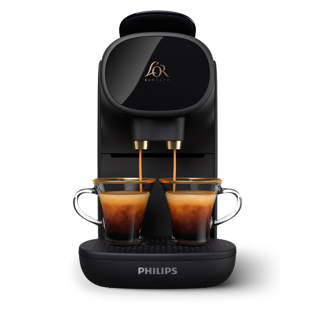 Luxentia Coffee Machine à Capsules - Système Double Dose, 19 Bars, Piano Noir LM9012/66