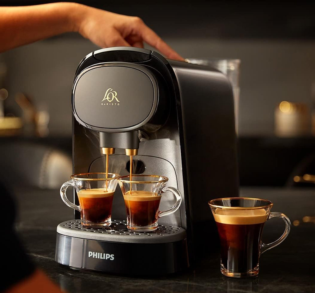 Luxentia Original, Coffee Machine à Capsules, Double Capsule, Double Plaisir, Noir, LM8012/60