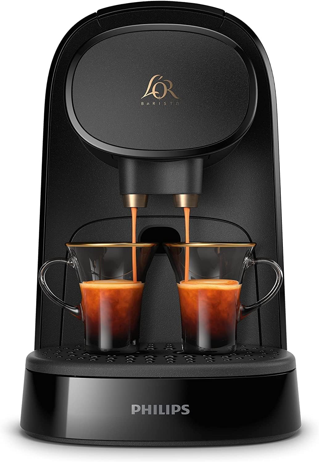 Luxentia Original, Coffee Machine à Capsules, Double Capsule, Double Plaisir, Noir, LM8012/60