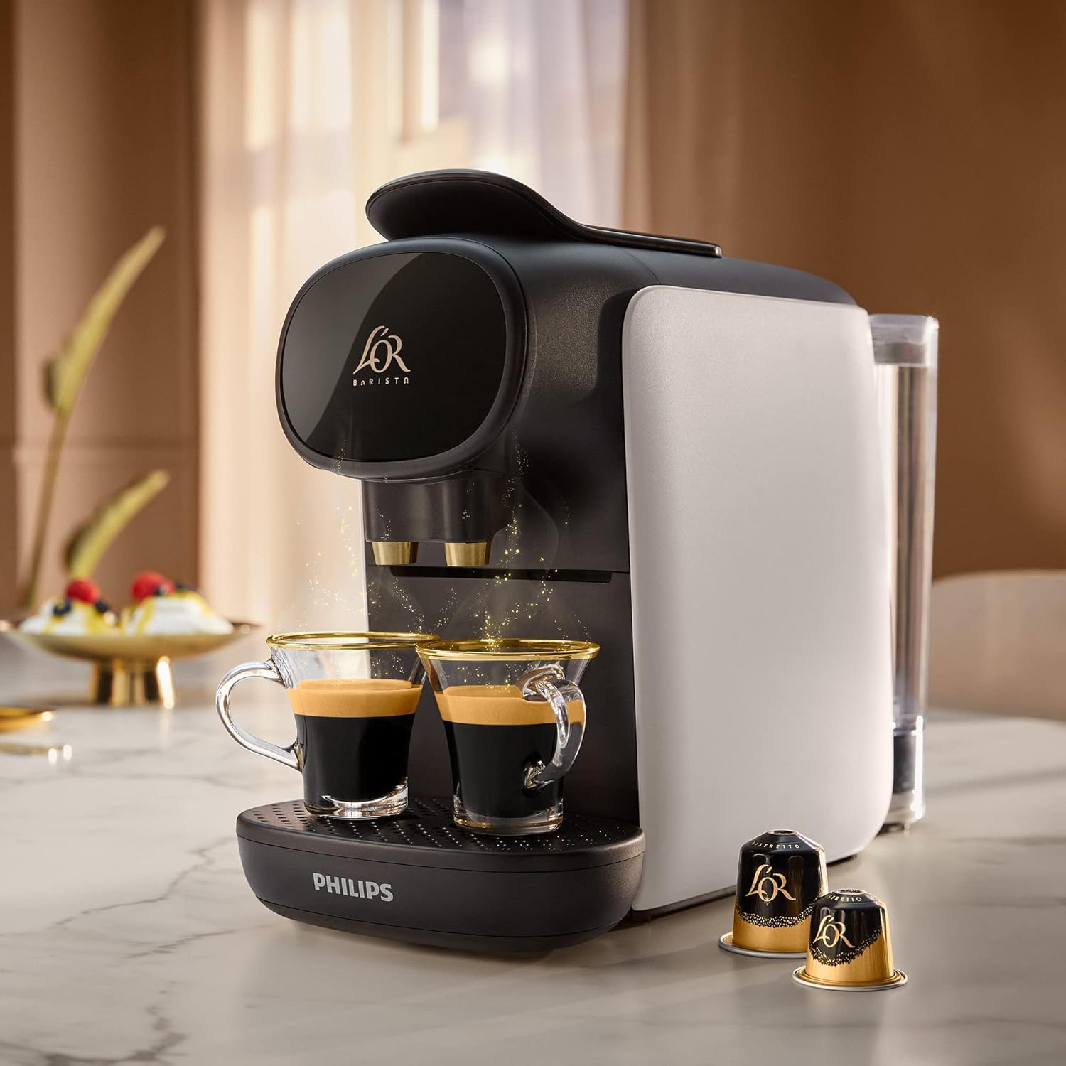 Luxentia Premium, Coffee Machine à Capsules, Blanc, LM9012/00