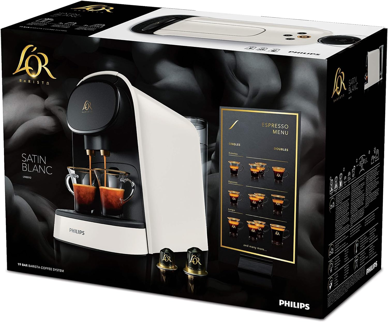 Luxentia Original, Coffee Machine à Capsules, Double Capsule, Double Plaisir, Blanc, LM8012/00